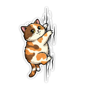 Cat Vinyl Decal Sticker – Waterproof