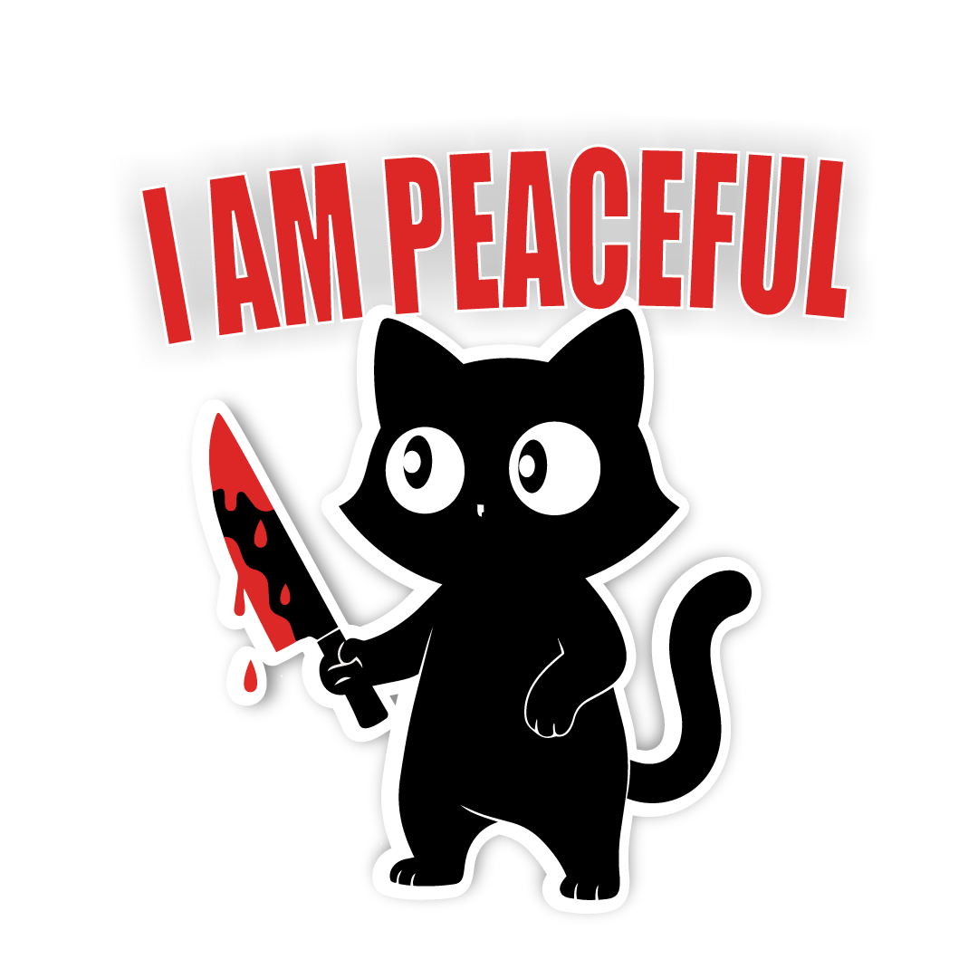 Cat Vinyl Decal Sticker – Waterproof