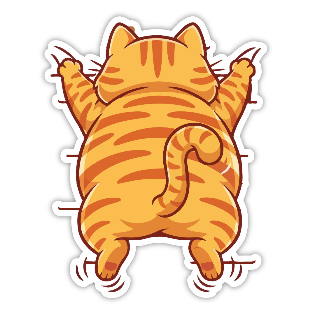 Cat Vinyl Decal Sticker – Waterproof