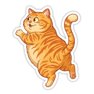 Cat Vinyl Decal Sticker – Waterproof