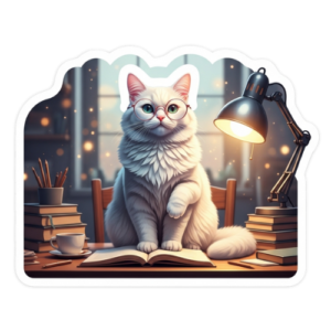 Cat Vinyl Decal Sticker – Waterproof