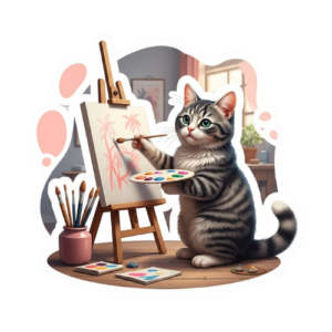 Cat Vinyl Decal Sticker – Waterproof