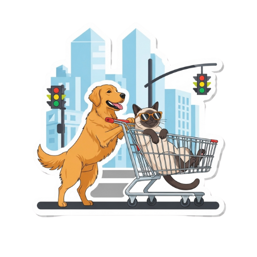 Dog Vinyl Decal Sticker – Waterproof