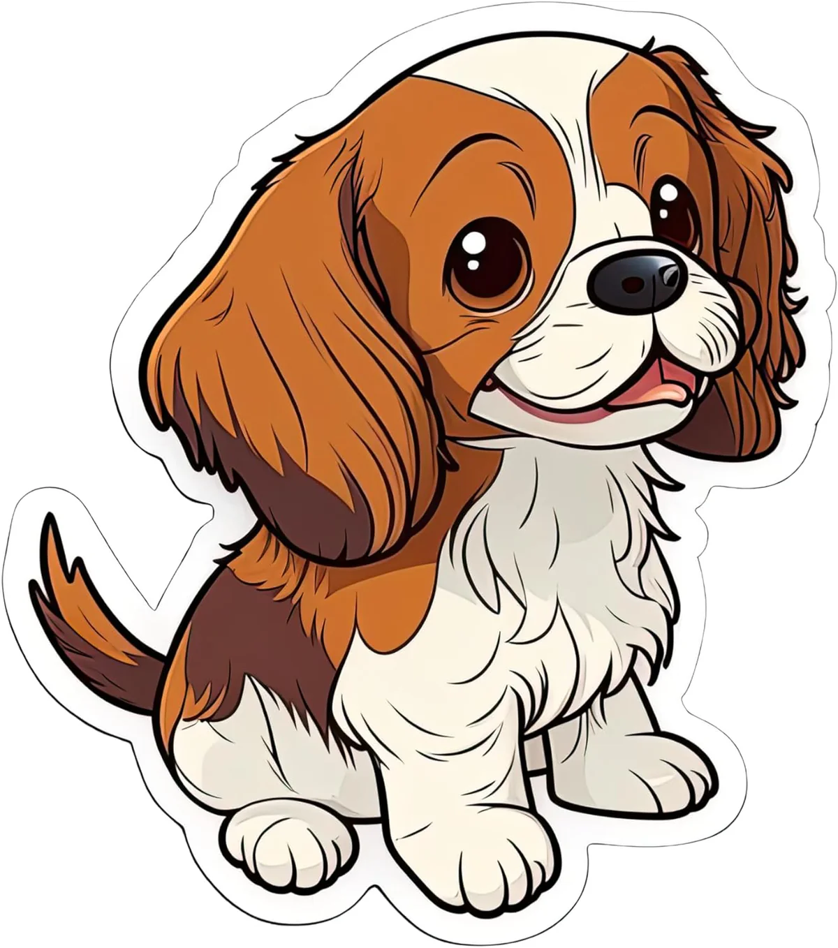 Smiley Dog Inspirational Vinyl Sticker