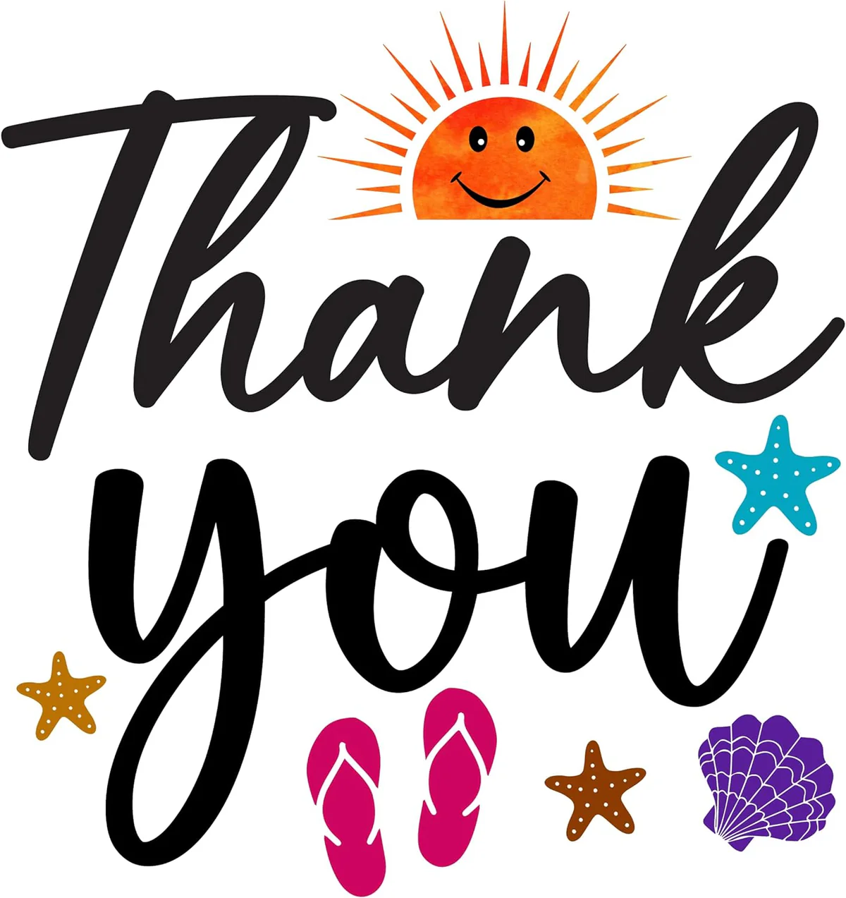 Thank You Motivational Sticker