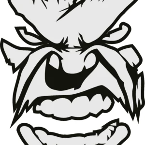 Angry man Sticker