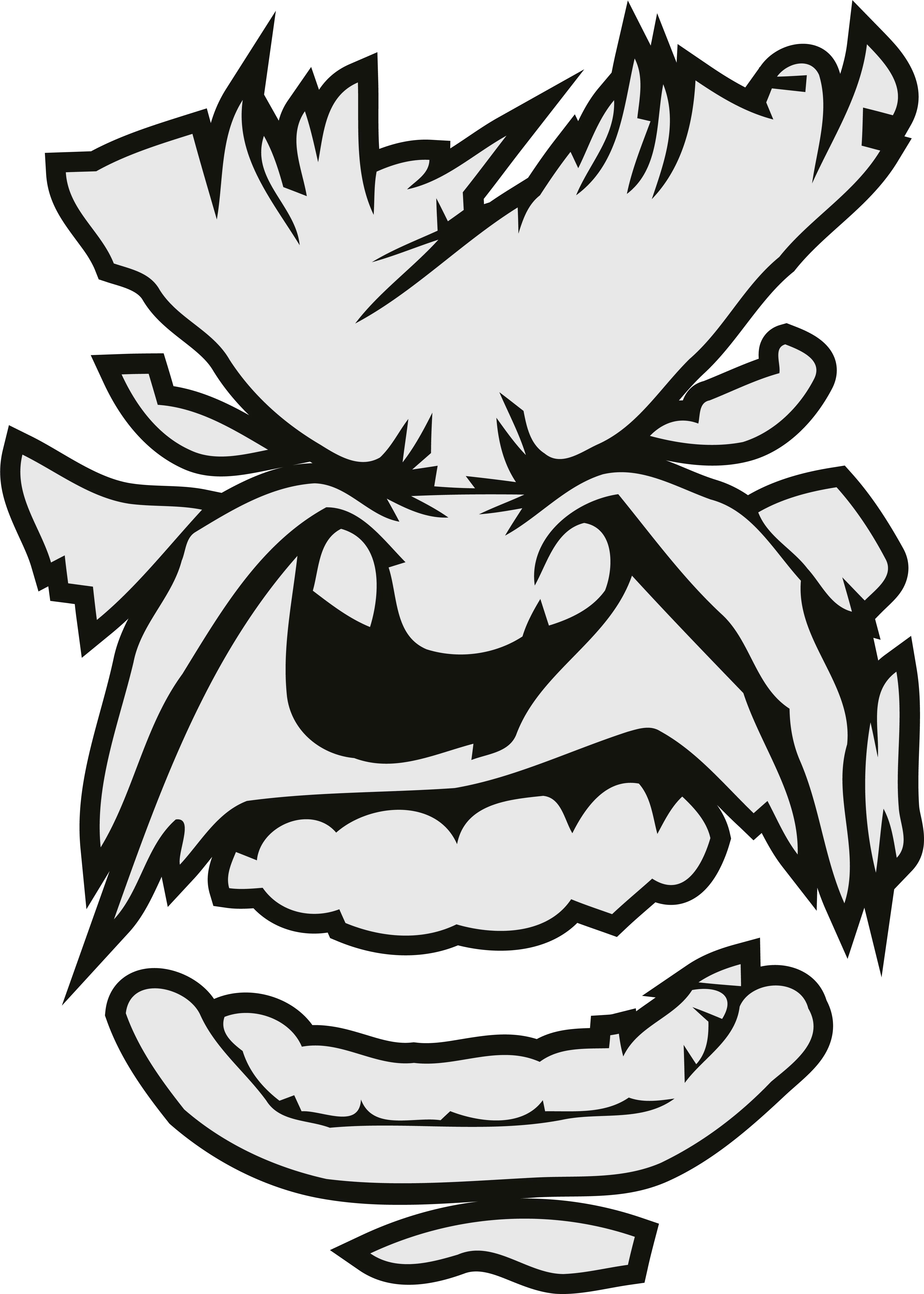 Angry man Sticker